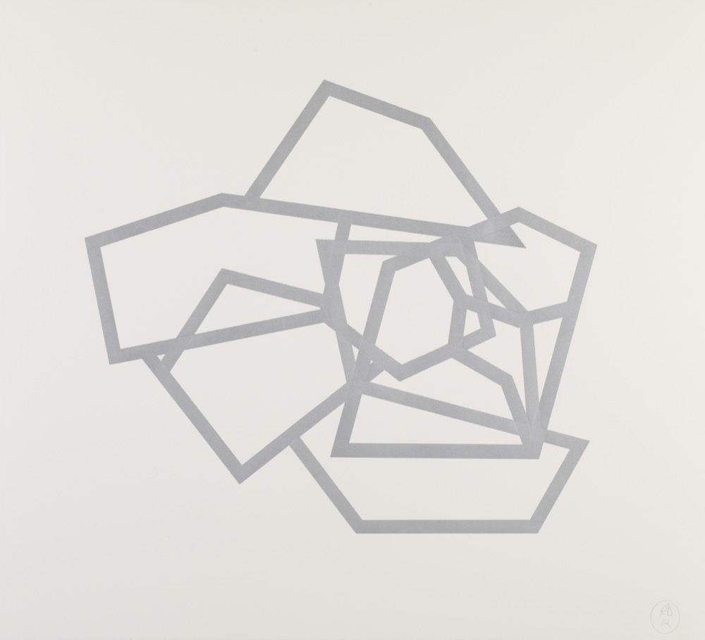 Bamako Monoprint # 22 (silver)
