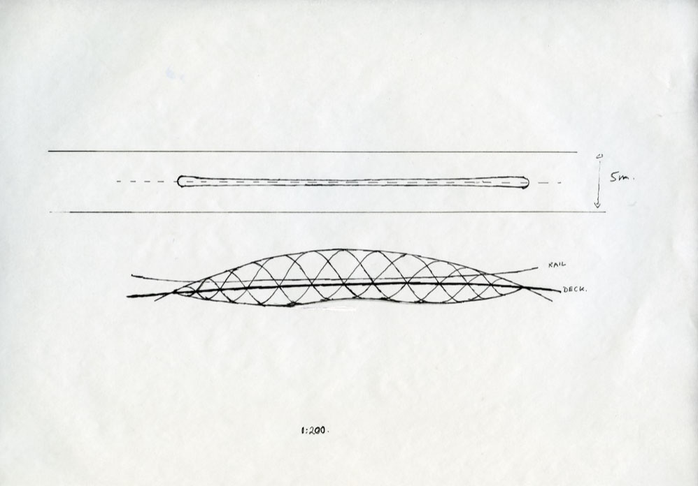 Drawing for Millenium Bridge Proposal