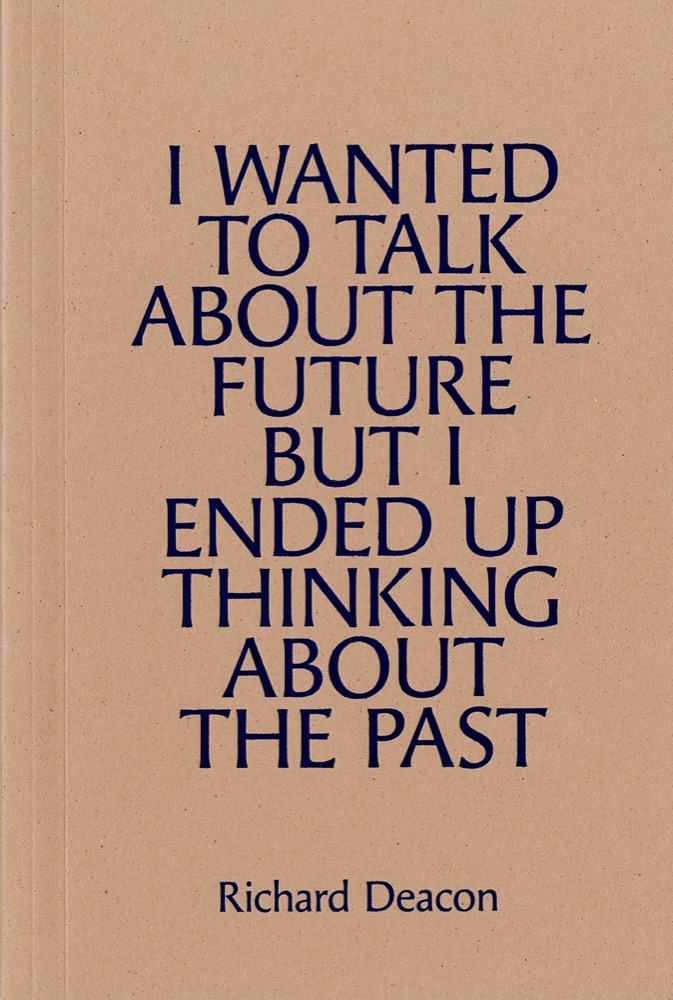 'I wanted to talk about the future but I ended up thinking about the past