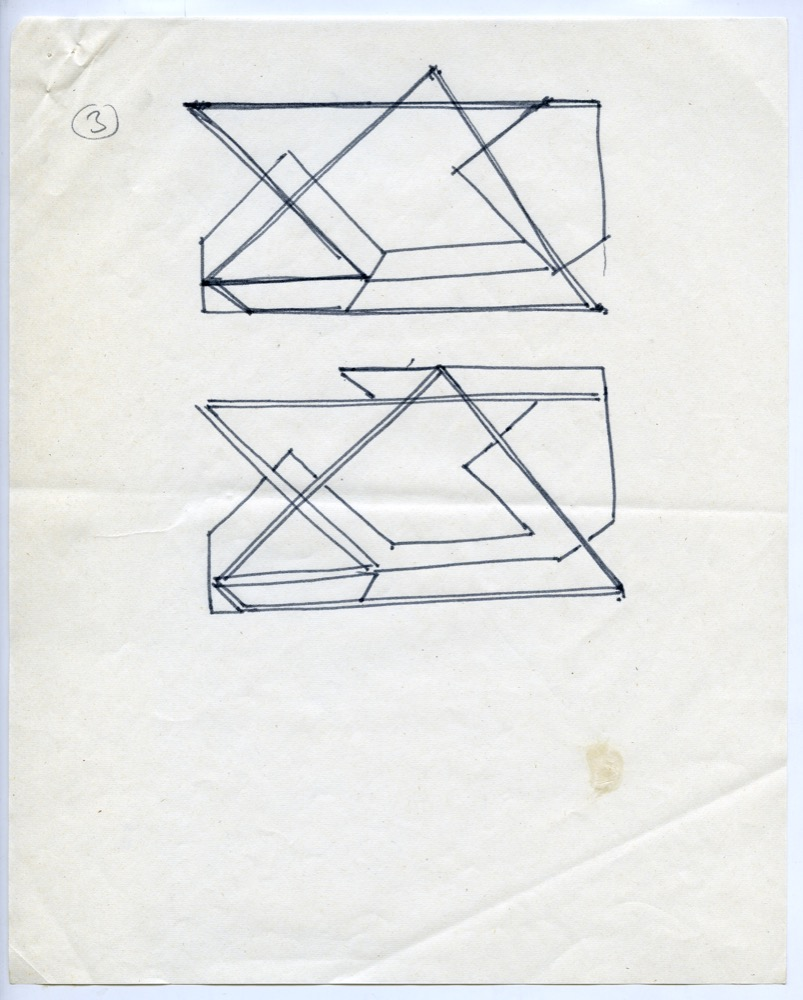 Notes and sketches  ‘New Work’ 3