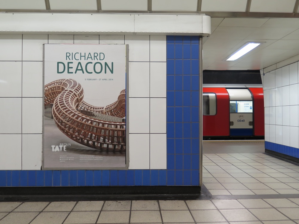 Poster for Richard Deacon Exhibition at the Tate Britain
