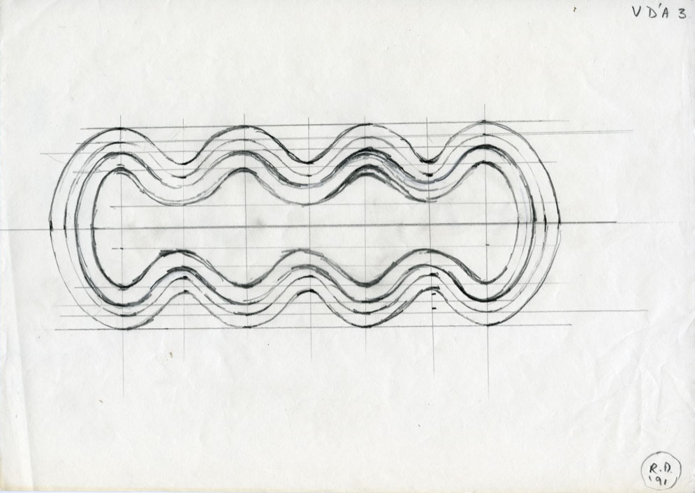 Preparatory drawing for 'Between Fiction And Fact'