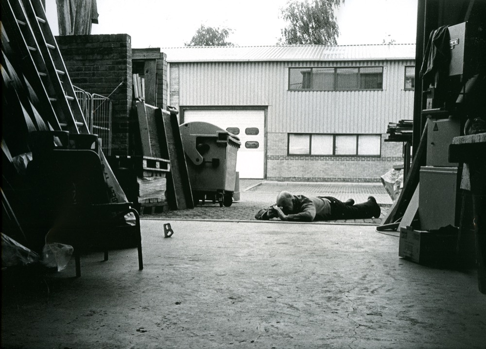 Richard Deacon in his studio